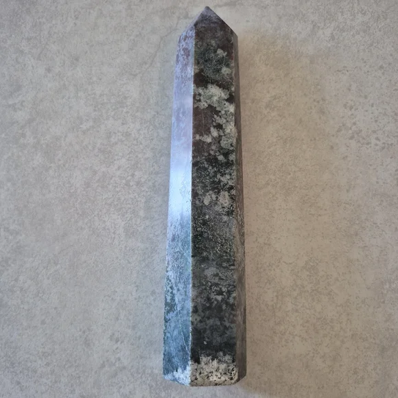 Natural Ocean Jasper Crystal Obelisk Tower #4 New